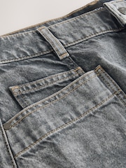 Grey Denim Cargo Pocket Shorts - Image 7 of 8