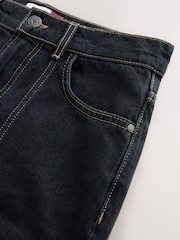 Jeans azul médio - Calça jeans Barrel leg com Costura Frontal - Imagem 3 de 3