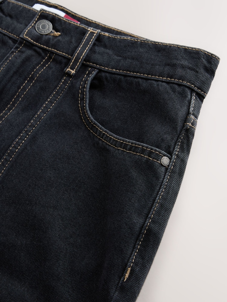 Jeans azul médio - Calça jeans Barrel leg com Costura Frontal - Imagem 3 de 3