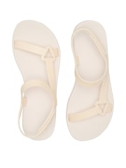 Victoria's Secret PINK White Shell Strappy Platform Sport Sandals - Image 1 of 2