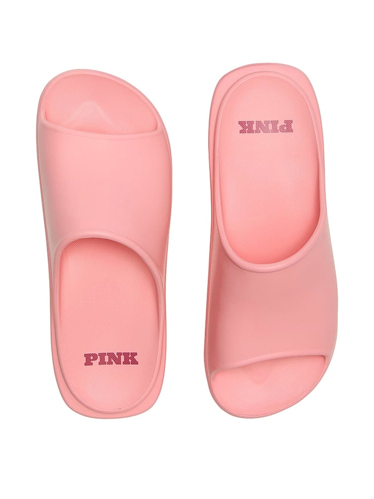 Victoria's Secret PINK Petal Pink Platform Slide Sandals - Image 1 of 2