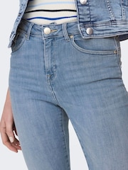 ONLY Blue Mid Rise Skinny Jeans - Image 3 of 6