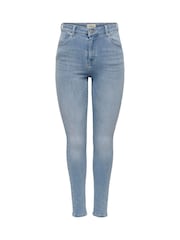 ONLY Blue Mid Rise Skinny Jeans - Image 5 of 6