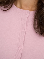 ONLY Pink Round Neck Short Sleeve Cardigan - Image 5 of 7