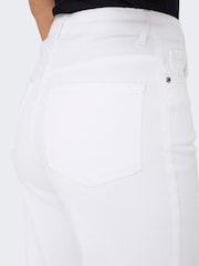 ONLY White High Waist Wide Leg Jeans - Image 5 of 7