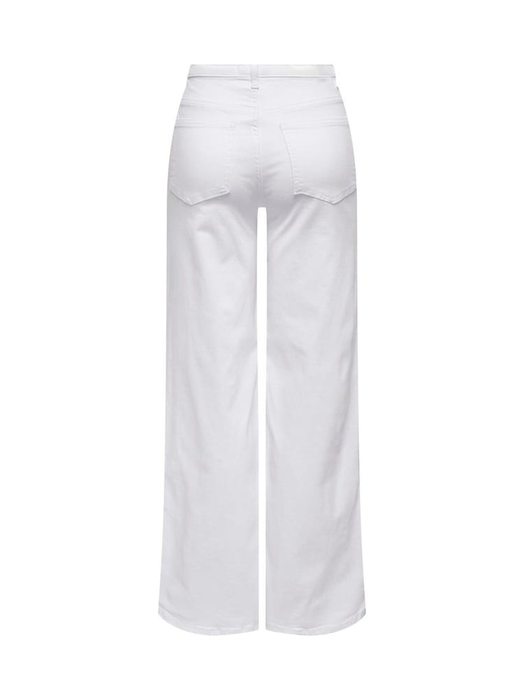 ONLY White High Waist Wide Leg Jeans - Image 7 of 7