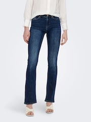 ONLY Blue Mid Waist Flared Jeans - Image 3 of 7