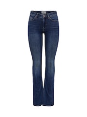 ONLY Blue Mid Waist Flared Jeans - Image 6 of 7