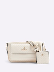 River Island Cream Utility Pochette Cross-Body Bag - Image 1 of 6