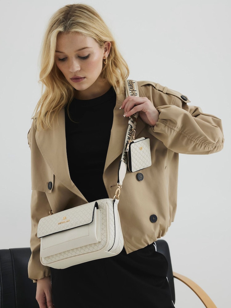 River Island Cream Utility Pochette Cross-Body Bag - Image 6 of 6 River Island Cream Utility Pochette Cross-Body Bag - Image 6 of 6