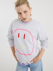 River Island Smiley Face Sweatshirt - صورة 1 من 4