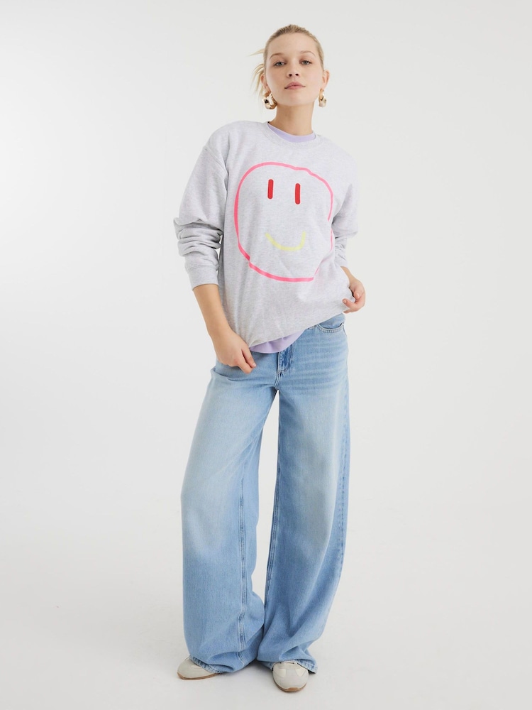 River Island Smiley Face Sweatshirt - صورة 2 من 4