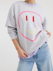 River Island Smiley Face Sweatshirt - صورة 4 من 4