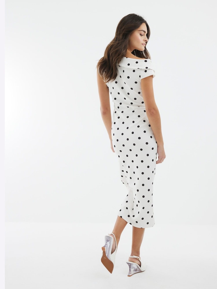 princess polly baby blue dress Scotch & Soda Asymmetric wrap dress main image 1