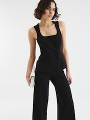 River Island Black Double Breasted Jumpsuit - Image 2 of 4