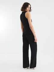 River Island Black Double Breasted Jumpsuit - Image 3 of 4