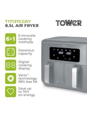 Tower Grey Vortx 8.5L Dual Basket - Image 2 of 6