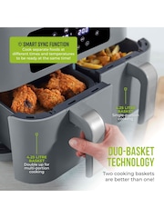 Tower Grey Vortx 8.5L Dual Basket - Image 4 of 6