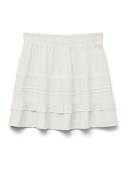 VERO MODA White Ruffle 100% Cotton Short Skirt - Image 6 of 6