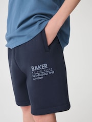 أزرق/أزرق داكن - أزرق ـ طقم من شورت وتيشرت تلبيس واسع من Baker By Ted Baker - صورة 6 من 11