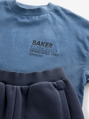 أزرق/أزرق داكن - أزرق ـ طقم من شورت وتيشرت تلبيس واسع من Baker By Ted Baker - صورة 9 من 11