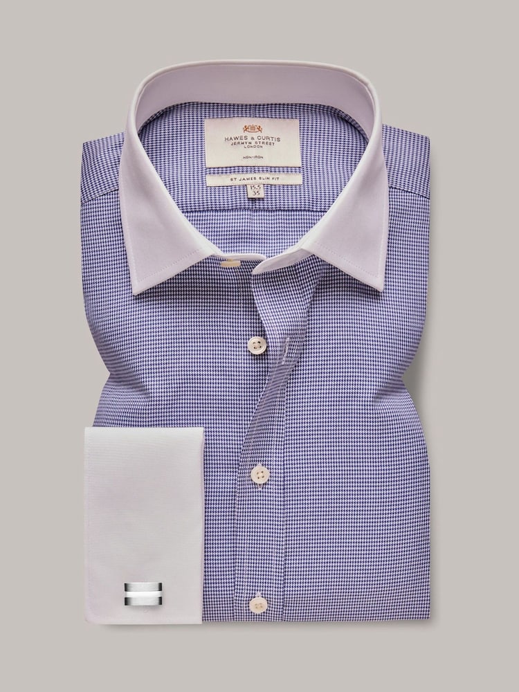 Hawes & Curtis Dogstood 100% Cotton White Shirt - Image 2 of 3