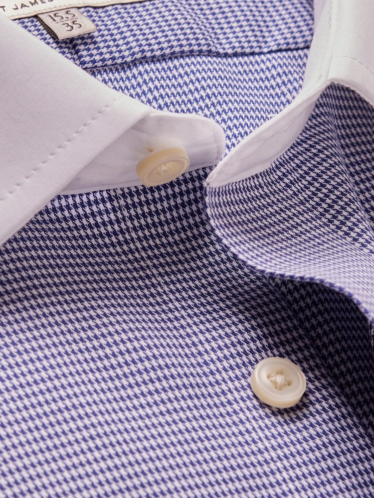 Hawes & Curtis Dogstood 100% Cotton White Shirt - Image 3 of 3