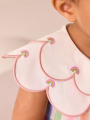 Rainbow Sleeveless Collar Summer Dress (3mths-7yrs) - Image 4 of 4