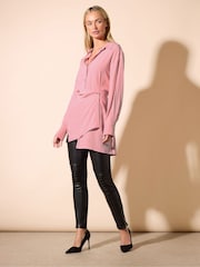 Star by Julien MacDonald Pink Tie Wrap Blouse - Image 3 of 6