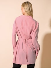 Star by Julien MacDonald Pink Tie Wrap Blouse - Image 4 of 6