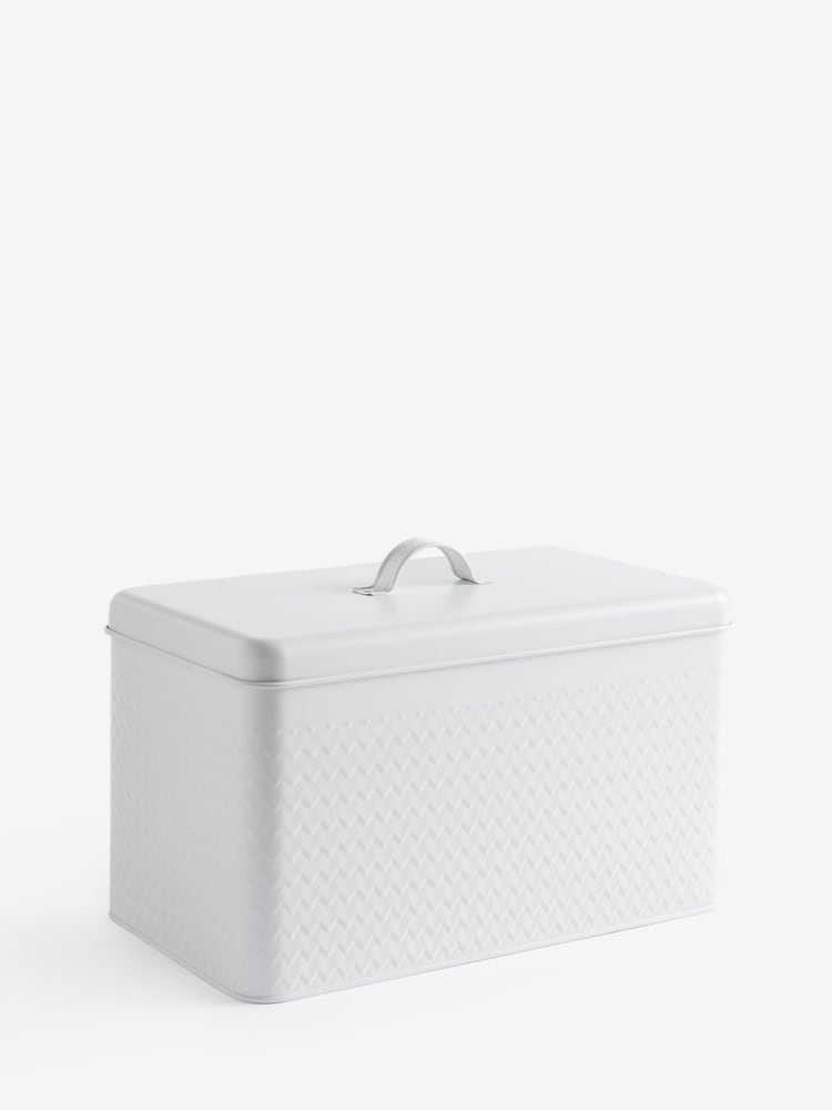 White Oakley Bread Bin - Image 4 of 4 White Oakley Bread Bin - Image 4 of 4