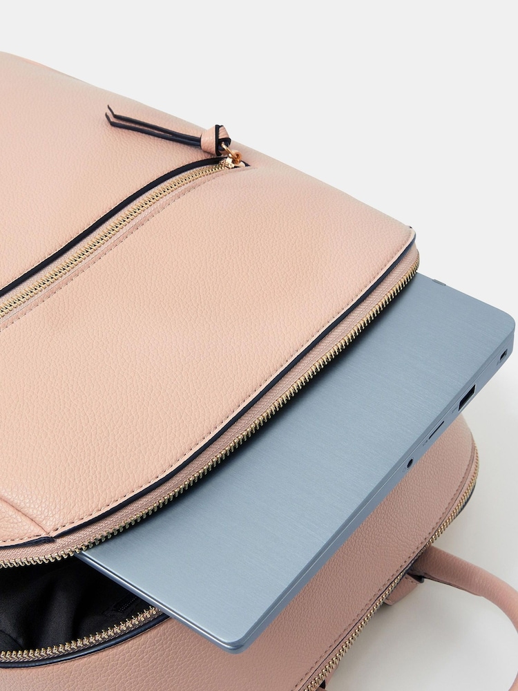 Accessorize Pink Smart Zip Around Backpack - Image 3 of 3