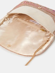 Accessorize Gold Bead Mirror Embellished Clutch Bag - Image 3 of 3