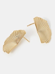 Accessorize 14ct Plated Fan Earrings - Imagen 1 de 1