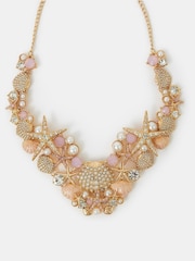 Accessorize White Statement Seashell Necklace - Image 1 of 1