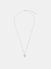 Accessorize Silver Tone Sterling Heart Pendant Necklace - Image 2 of 2