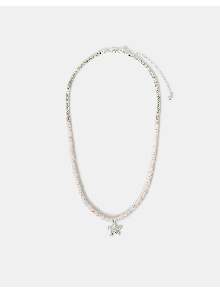 Accessorize Silver Sterling Shell Starfish Necklace - Image 2 of 2