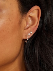 Accessorize Silver Plated Sterling Stud and Bobble Hoop Earrings 4 Pack - Image 2 of 2
