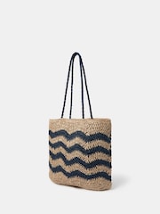Nakupovalna torba Accessorize Chevron Raffia - Slika 2 iz 3