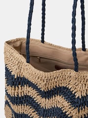 Nakupovalna torba Accessorize Chevron Raffia - Slika 3 iz 3