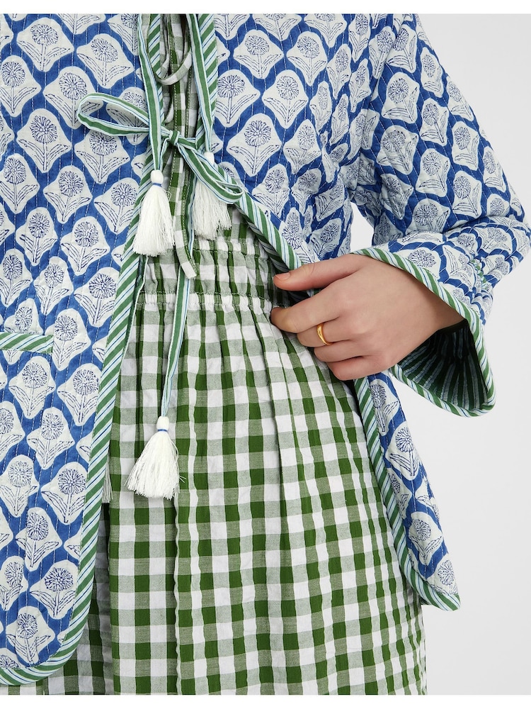 Chaqueta acolchada de algodón 100 % con estampado de dientes de león y lazos de Accessorize - Imagen 3 de 3
