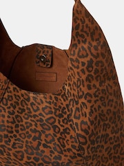 Accessorize Animal Leopard Print Suede Shoulder Bag - Image 3 of 3