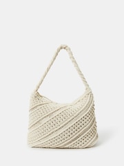 Accessorize Macrame 100% bombažna naramna torba - Slika 1 iz 3