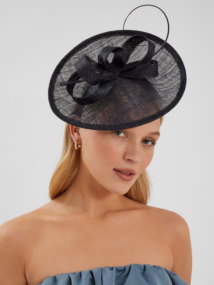 Accessorize Black Loop Quil Disc Fascinator Hat - Image 1 of 3