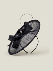 Accessorize Black Loop Quil Disc Fascinator Hat - Image 2 of 3