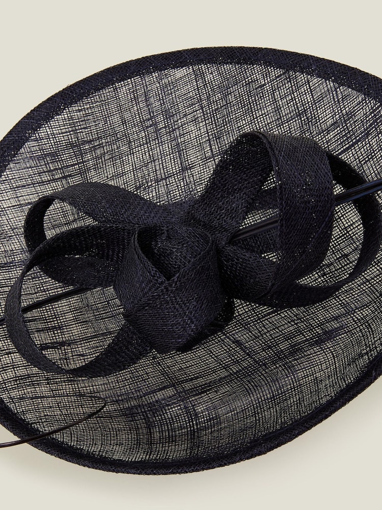 Accessorize Black Loop Quil Disc Fascinator Hat - Image 3 of 3