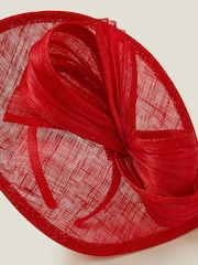 Accessorize Red Teardrop Bow Fascinator Hat - Image 3 of 3