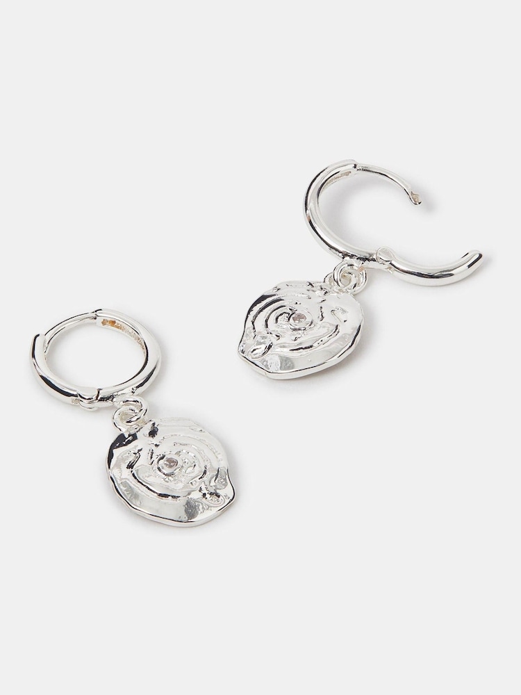 Accessorize Silver Plated Sterling Shell Drop Earrings - Image 1 of 2