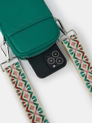 Accessorize Green Webbing Strap Phone Bag - Image 3 of 3