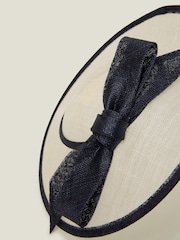 Accessorize Black Two Tone Bow Disc Fascinator Hat - Image 3 of 3